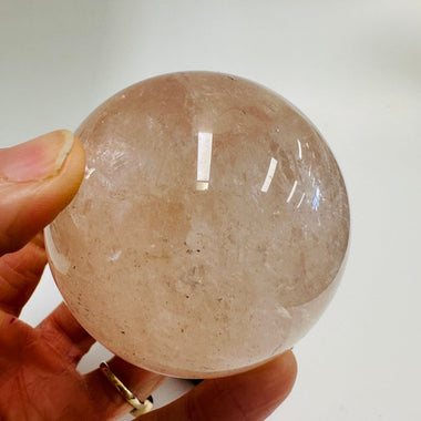 Pink Azeztulite Sphere 338 grams | 6cm - Ai Ne
