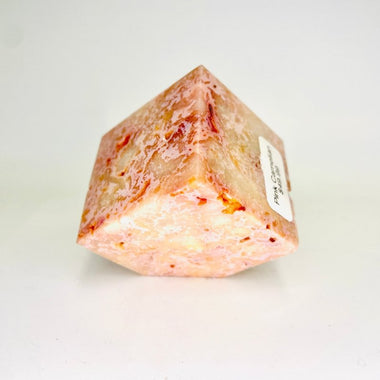 Pink Carnelian Crystal Diagonal Cube 4cm | 179grams - Ai Ne