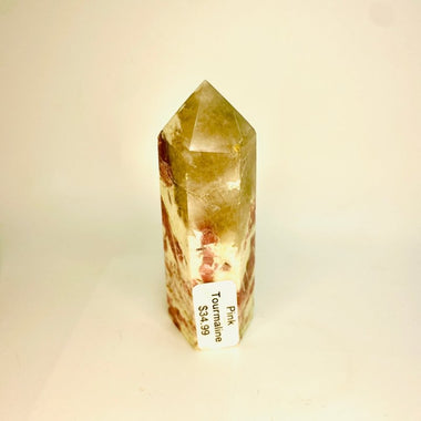 Pink Tourmaline Natural Crystal point 93 grams - Ai Ne
