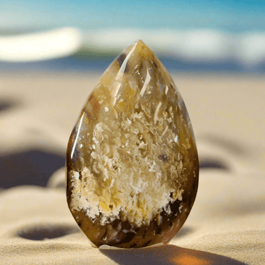 Plum Agate Crystal Drop Shape 116 grams - Ai NeGifts & Crystals