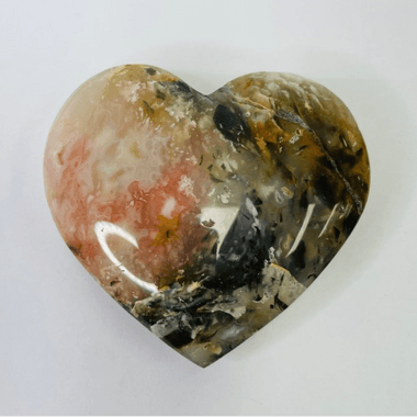 Plume Agate Crystal Heart 103 grams - Ai NeGifts & Crystals