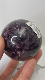 Purple Lepidolite Sphere 310 grams | Balance Clarity and Deeper Connection