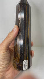 Tiger Eye Crystal Point / Tower 18.5 cm| Abundance and Protection