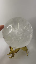 SALE! Natural Clear Quartz Sphere 1,628 grams | Amplify Your Energy with Pure Clarity