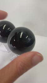 Genuine Black Obsidian Gemstone Crystal Sphere 5.5 cm