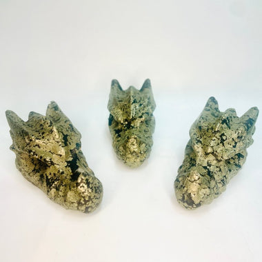 Pyrite Crystal Dragon Head 202 grams | 8cm - Ai NeGifts & Crystals