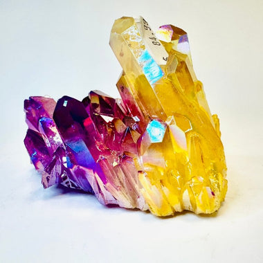 Rainbow Aura Quartz Cluster 9.5cm | Radiate Vibrant Energy and Harmony 338 grams - Ai NeGifts & Crystals