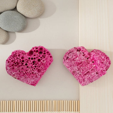 Raw Ruby Crystal Hearts 4cm | Love And Confidence - Ai Ne