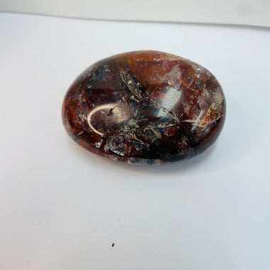 Red Quartz Hematiod Crystal Palm Stone 82 grams 5.5 - Ai Ne