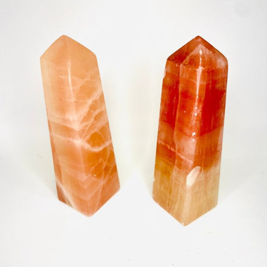 Rose Calcite Crystal Points / Tower 190 grams 10.5cm - Ai Ne