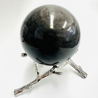 Silver Obsidian Crystal Sphere 7 cm - Ai NeGifts & Crystals