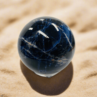Sodalite Crystal Healing Gemstone Sphere 6cm | Serenity and Spiritual - Ai NeDefault Category