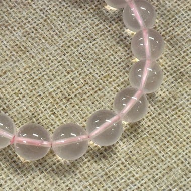 Starlight Rose Quartz Crystal Gemstone Bracelet 11 - 12mm - Ai NeJewellery