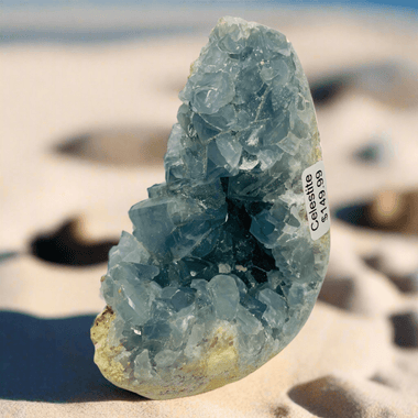 Stunning Celestite Cluster Crystal 12cm - Ai Ne