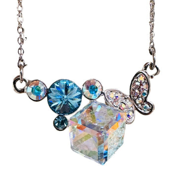 Swarovski Crystal Necklace Pendant Butterfly Cube - Ai NeDefault Category