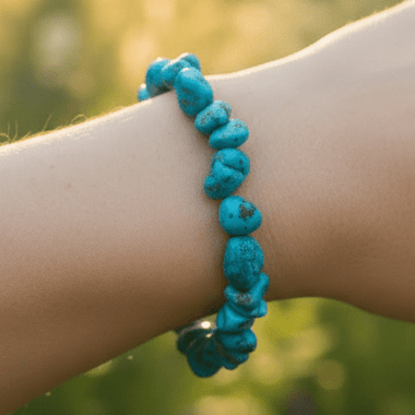 Turquoise Crystal Gemstone Bracelet 8-17mm - Ai NeJewellery