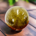 Very RARE! Garden Quartz / Lodolite / Phantom Quartz Crystal Sphere with Rutile 96 grams 4.3cm - Ai NeDefault Category