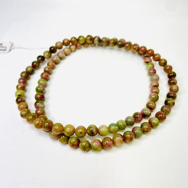 Watermelon Tourmaline Stone Crystal Double Bracelet / Necklace 6mm - Ai NeJewellery