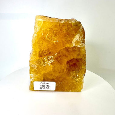 Yellow Fluorite Crystal | Clarity Focus Spiritual Growth 308 grams - Ai Ne