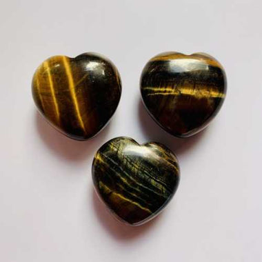 Genuine Tiger Eye Gemstone Crystal Love Heart 3cm - Ai NeDefault Category