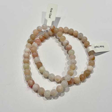 Pink Opal Gemstone Crystals Bracelet size 6mm - Ai NeJewellery