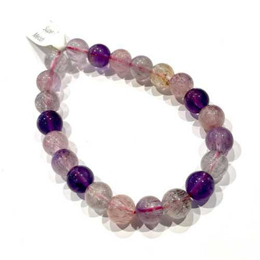 Melody Super 7 Crystals Bracelet - 8mm | Healing Energies and Spiritual Growth - Ai NeDefault Category