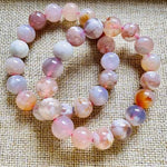 Cherry Blossom Agate Crystals “A” Bracelets 12mm - Ai NeDefault Category