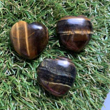 Genuine Tiger Eye Gemstone Crystal Love Heart 3cm - Ai NeDefault Category