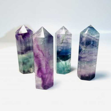 CUTE! Mini Rainbow Fluorite Points/ Tower 5cm - Ai NeDefault Category