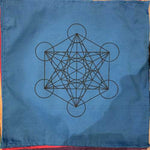 100% Cotton Gridding Cloth | Metatron Cube Sacred Geometry Pattern | Energy Grid Tool - Ai NeGifts & Crystals