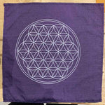 100% Cotton Gridding Cloth | Flower of Life Sacred Geometry | Energy Grid Tool - Ai NeGifts & Crystals