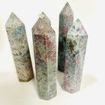 Authentic RUBY KYANITE FUCHSITE MIX Crystal Points/Tower 8-9cm | Embrace the Harmonious Blend of Healing Energies - Ai NeDefault Category