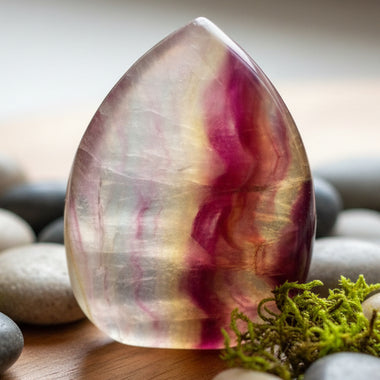 Candy Fluorite Crystal Healing Gemstone Flame 8.5cm | Embrace Spiritual Cleansing and Mental Clarity - Ai NeDefault Category