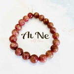 RARE Pink Tourmaline Crystal Gemstone Bracelet size 9mm - Ai NeJewellery