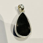 Authentic Shungite 925 Sterling silver Crystal Pendant Drop Shape - Ai Ne