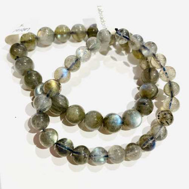 Labradorite Crystal Gemstone Bracelet - Round 8mm | Unleash Mystical Brilliance and Protection - Ai NeDefault Category