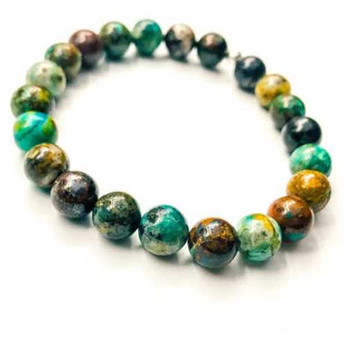 Chrysocolla / Swarovski Gemstone Bracelet size 8mm - Ai NeDefault Category