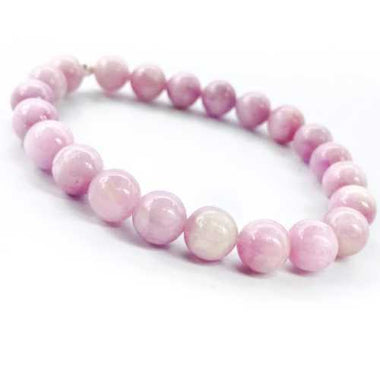 RARE! Authentic Madagascar Kunzite Gemstone Crystals Bracelet size 10mm - Ai NeJewellery