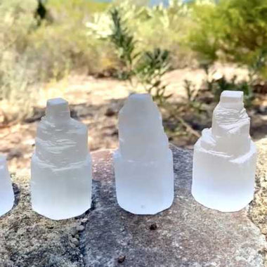 Genuine Selenite Gemstone Crystal Tower 6 - 7cm - Ai NeDefault Category