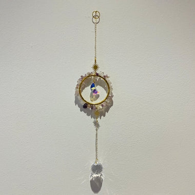 Circular Shape Crystal Chip Hanger Suncatcher - Ai Ne