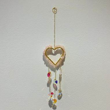 Heart Shape Crystal Chip Hanger Suncatcher - Ai Ne