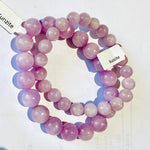 RARE! Madagascar Kunzite Gemstone / Swarovski Crystals Bracelet size 8mm - Ai NeJewellery
