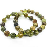 RARE! Tsavorite ( Green Garnet ) Gemstone / Swarovski Crystals Bracelet size 8mm - Ai NeJewellery