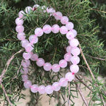 Rose Quartz Crystal Gemstone Bracelet size 8mm - Ai NeJewellery