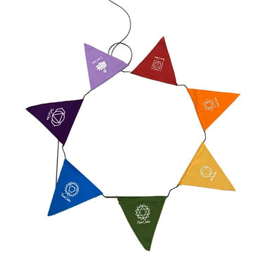 SALE! Chakra Hanging Flag Banner Bunting Triangle - Ai Ne