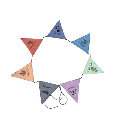 SALE! Spiritual / Prayer / Quotes Hanging Flag Banner Bunting Triangle - Ai Ne