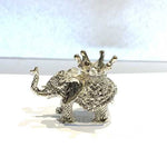 Small Elephant Sphere Stand - Gold or Silver Finish | Infuse Enchantment and Wisdom - Ai NeDefault Category