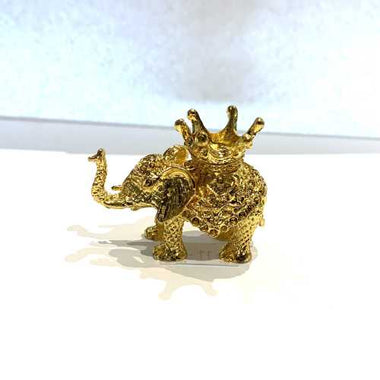 Small Elephant Sphere Stand - Gold or Silver Finish | Infuse Enchantment and Wisdom - Ai NeDefault Category