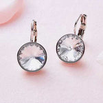 Swarovski Crystal Bella Earrings Rhodium Plating 12mm - Ai NeDefault Category