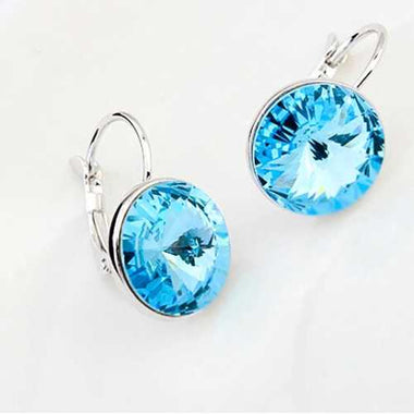 Swarovski Crystal Bella Earrings Rhodium Plating 12mm - Ai NeDefault Category